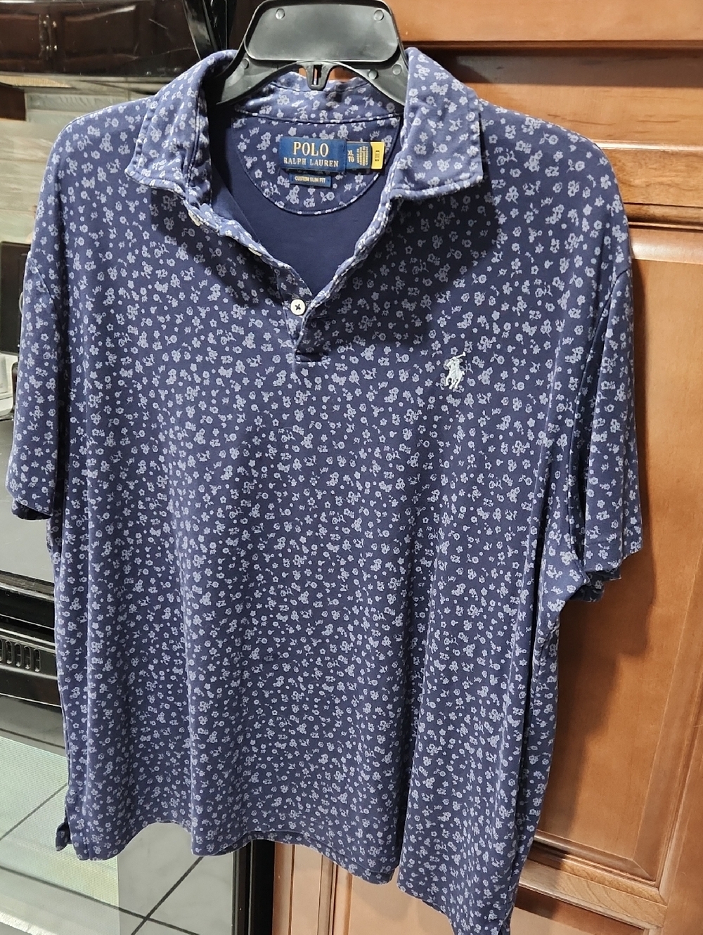 Polo by Ralph Lauren Navy Blue Floral Polo Shirt